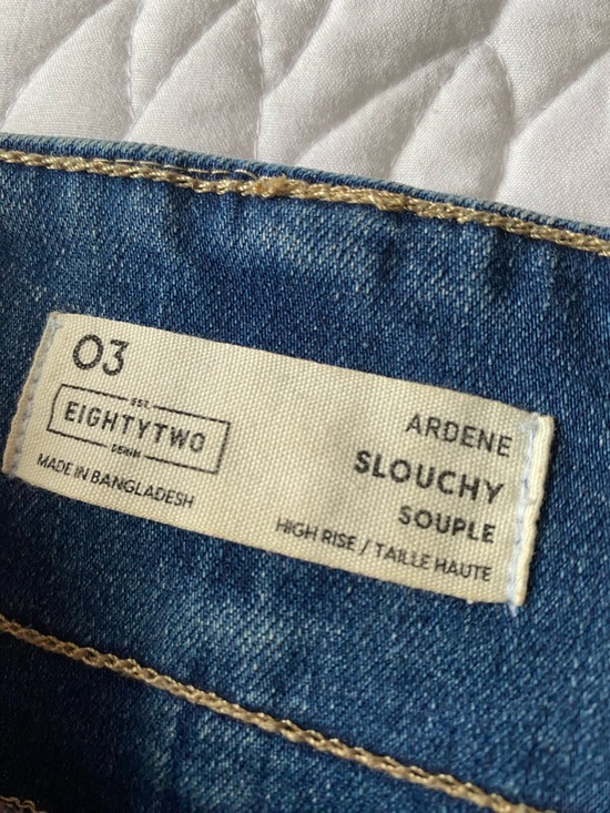 Hi-Rise Sliychy Tie-Waist Women's Jeans - Picture 6 of 8